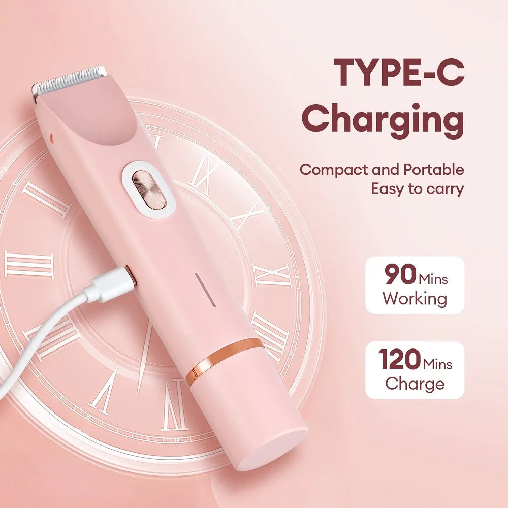 Double Head Shaver Electric Razor Mustache Epilator Leg Bikini Body Hair Trimmer Women Facial Epilator Hair Remover