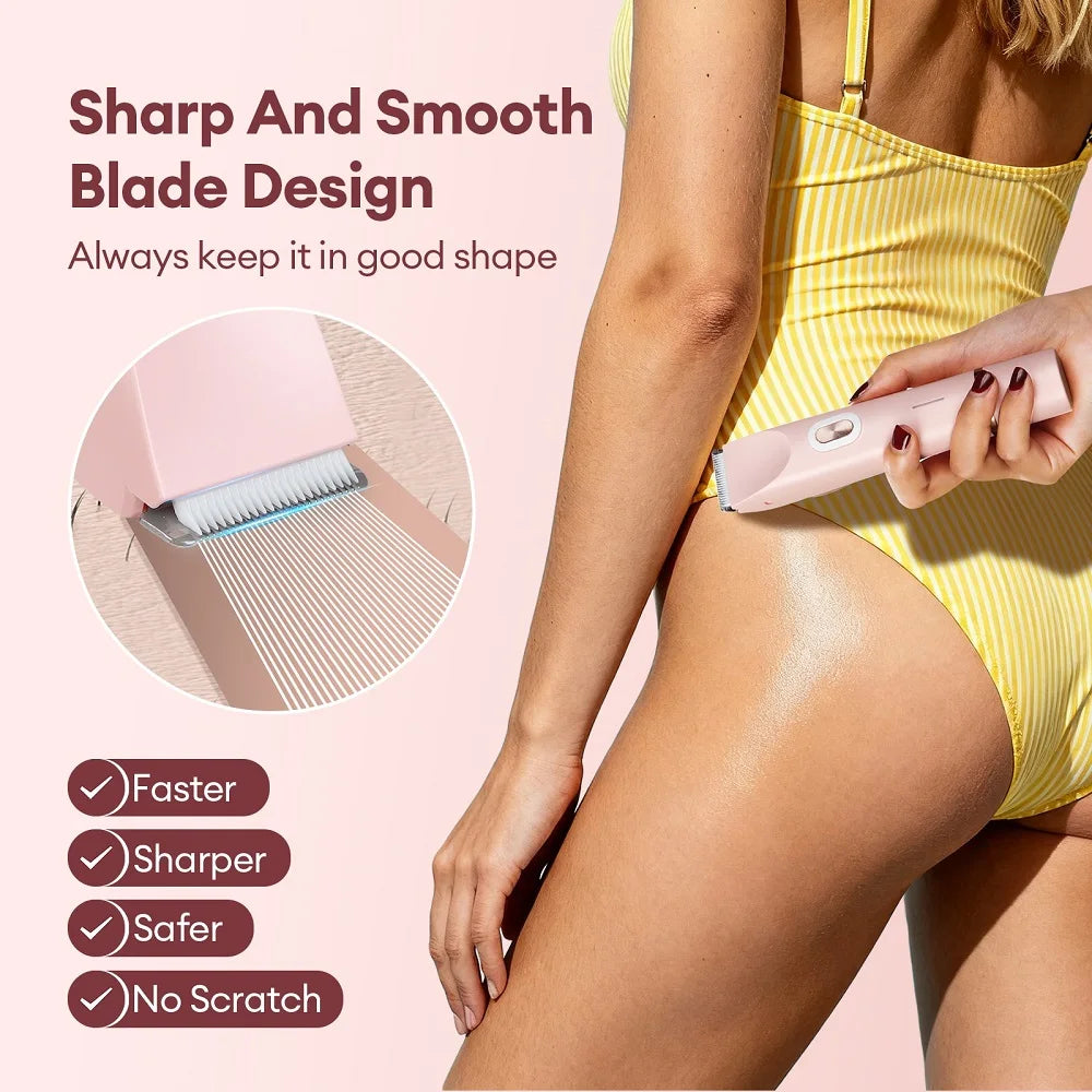 Double Head Shaver Electric Razor Mustache Epilator Leg Bikini Body Hair Trimmer Women Facial Epilator Hair Remover
